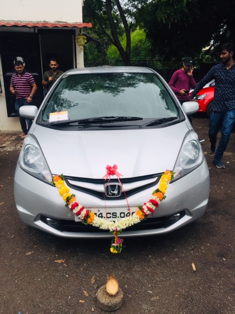 Nilesh Nikhade Drives Home Honda Jazz !!